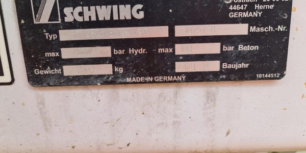 Schwing Concrete Pumps used plant and machinery