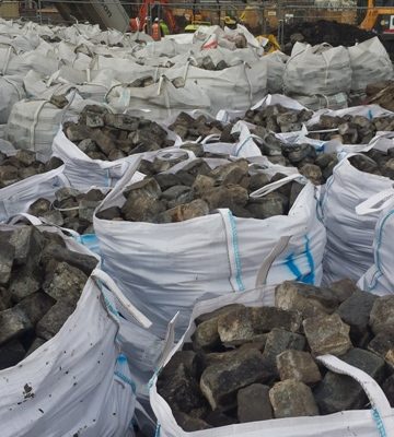 European Steel Ltd - Reclaimed Materials - Reclaimed Cobble Stones