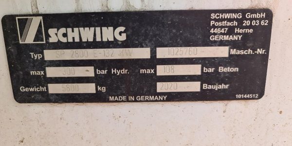 Schwing Concrete Pumps used plant and machinery
