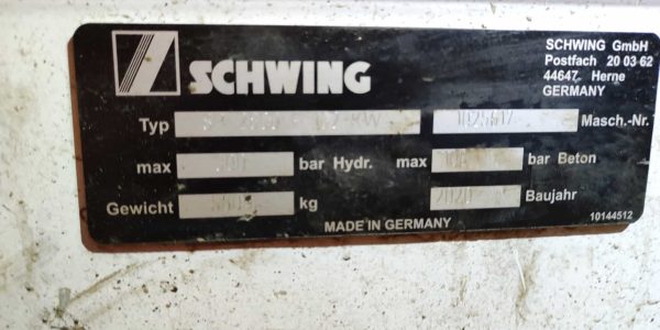Schwing Concrete Pumps used plant and machinery